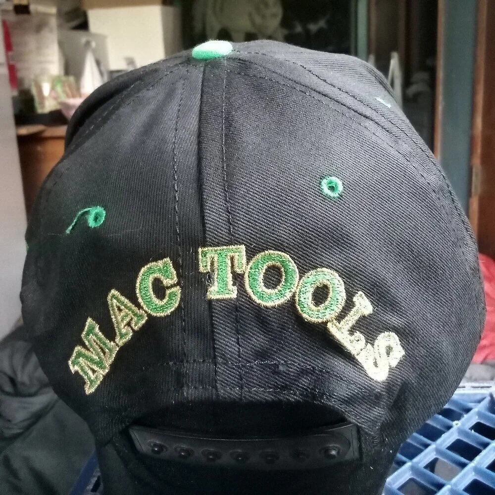 Deadstock Vintage Steve Kinser Asphalt Outlaw Mac Tools Snap Hat Cap